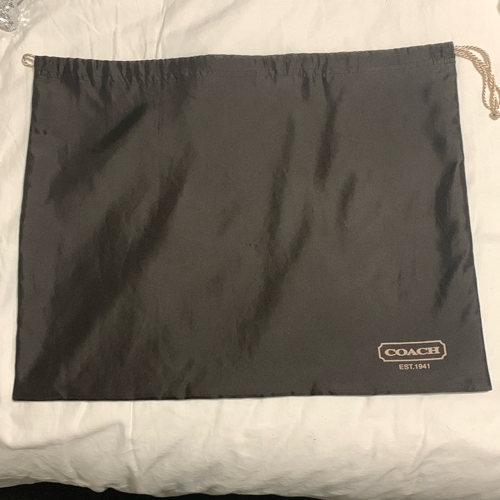 Coach satin dust bag